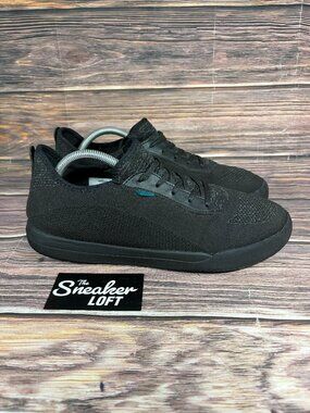 Vessi Weekend Shoes Men's Black Comfort Lace Up Knit Shoes Size 11